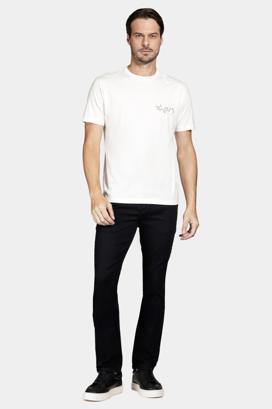 Camiseta Algodão Manga Curta Iconica Off White — foto 2 de 5
