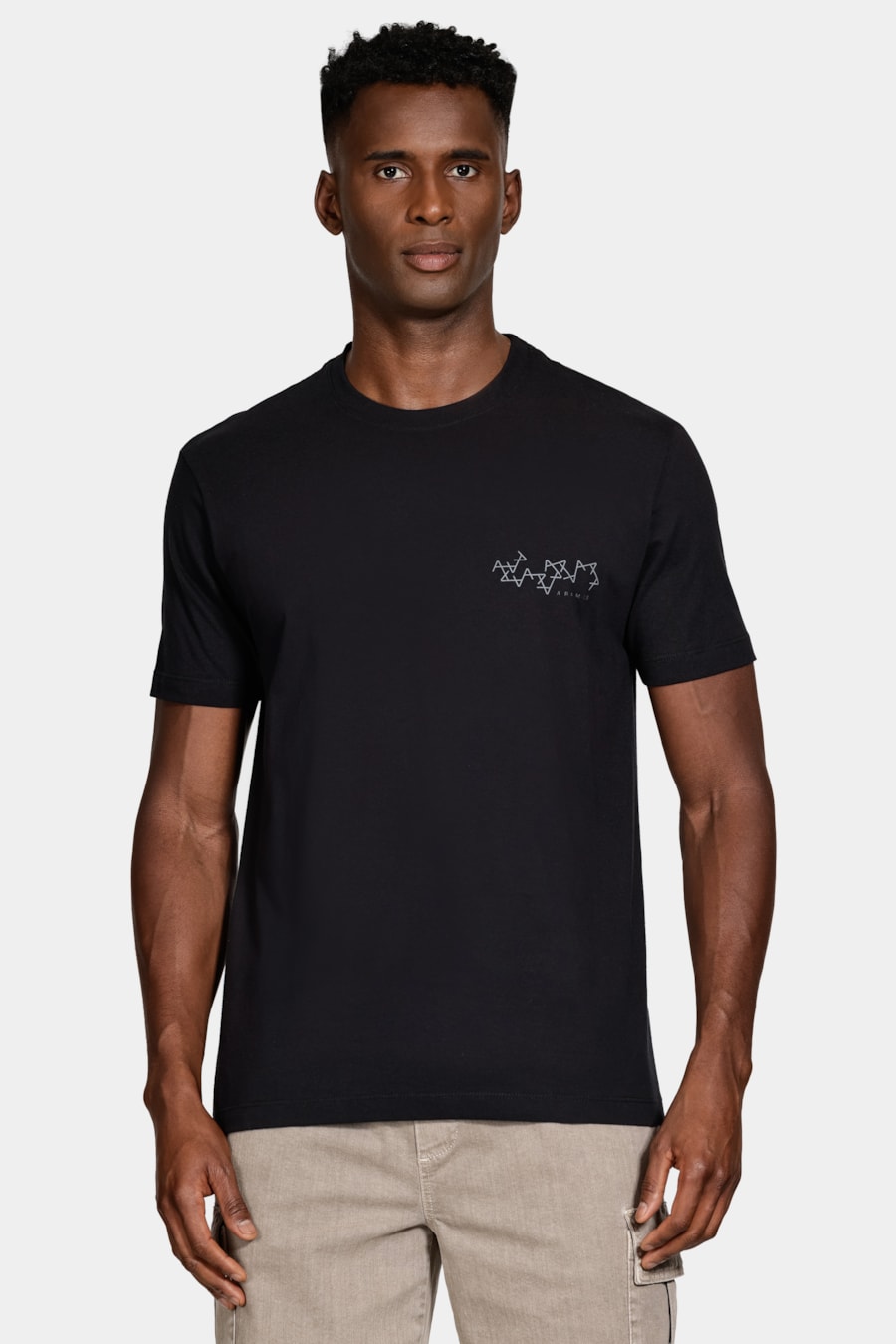 Camiseta Algodão Manga Curta Iconica Preto — foto 1 de 5
