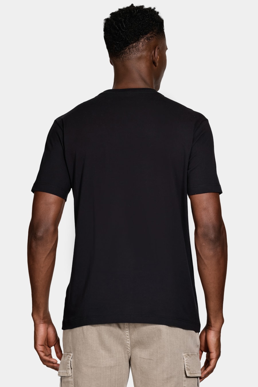 Camiseta Algodão Manga Curta Iconica Preto — foto 4 de 5