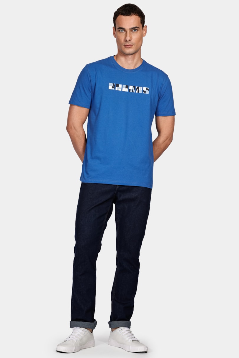 Camiseta Aramis 6 Quadrados Azul Royal