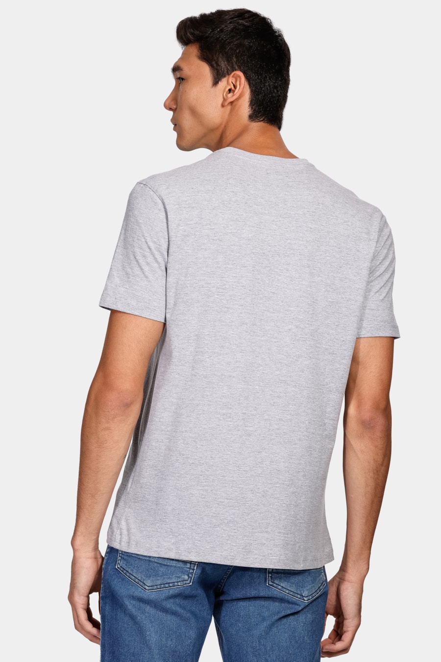 Camiseta Aramis 6 Quadrados Cinza Mescla — foto 4 de 4