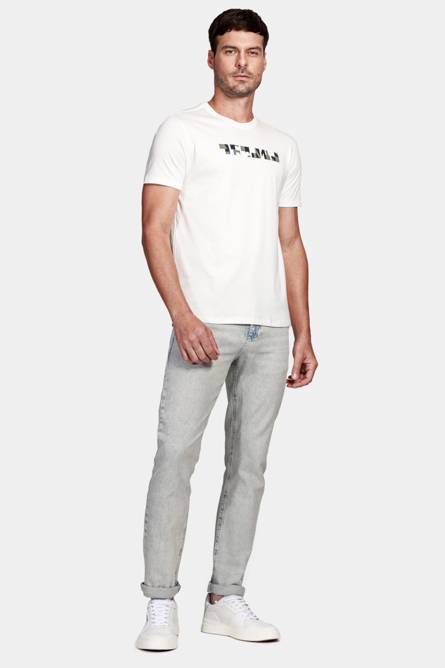 Camiseta Aramis 6 Quadrados Off White — foto 2 de 4