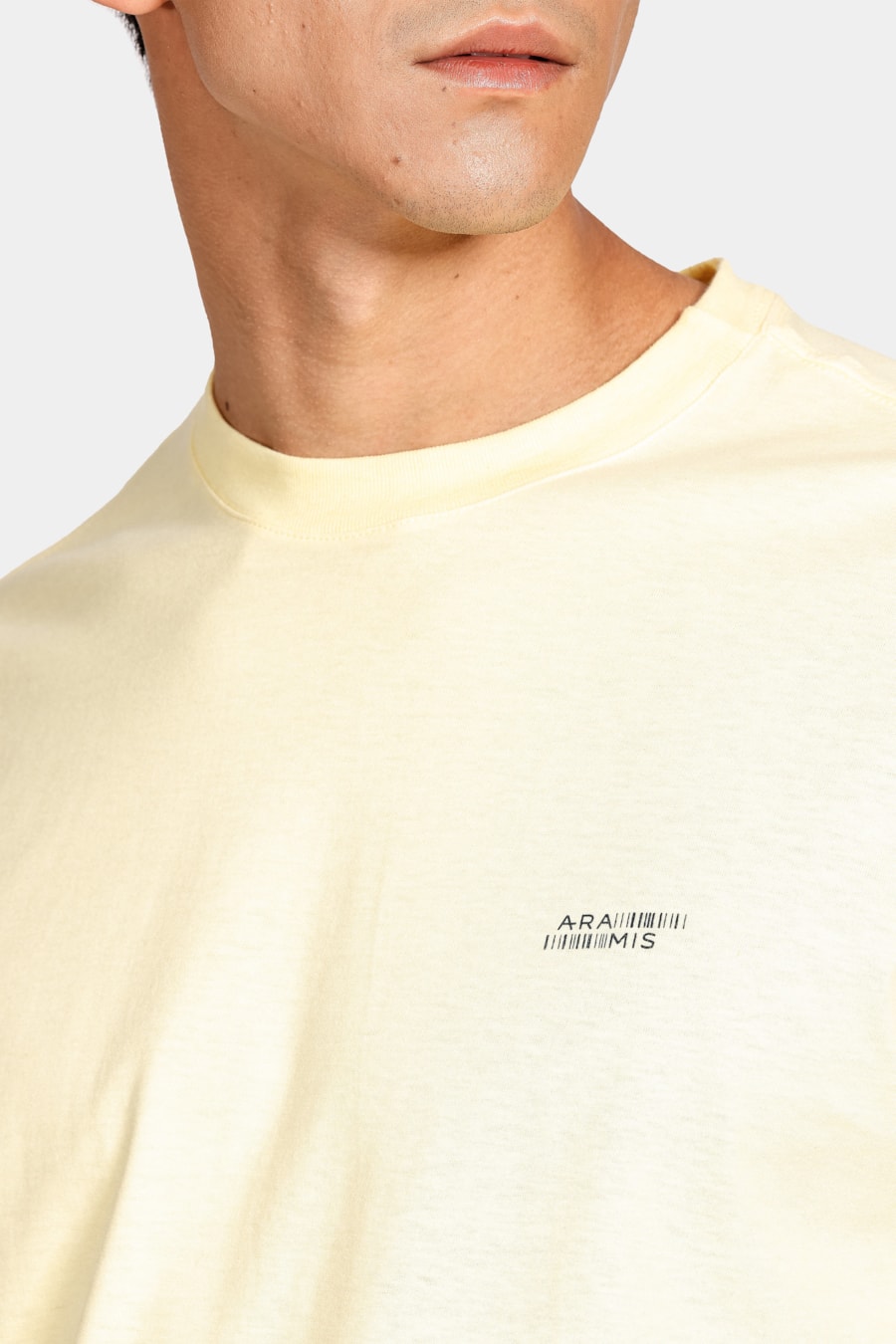 Camiseta Aramis Barcode 2 Amarelo Dente Leão — foto 3 de 4