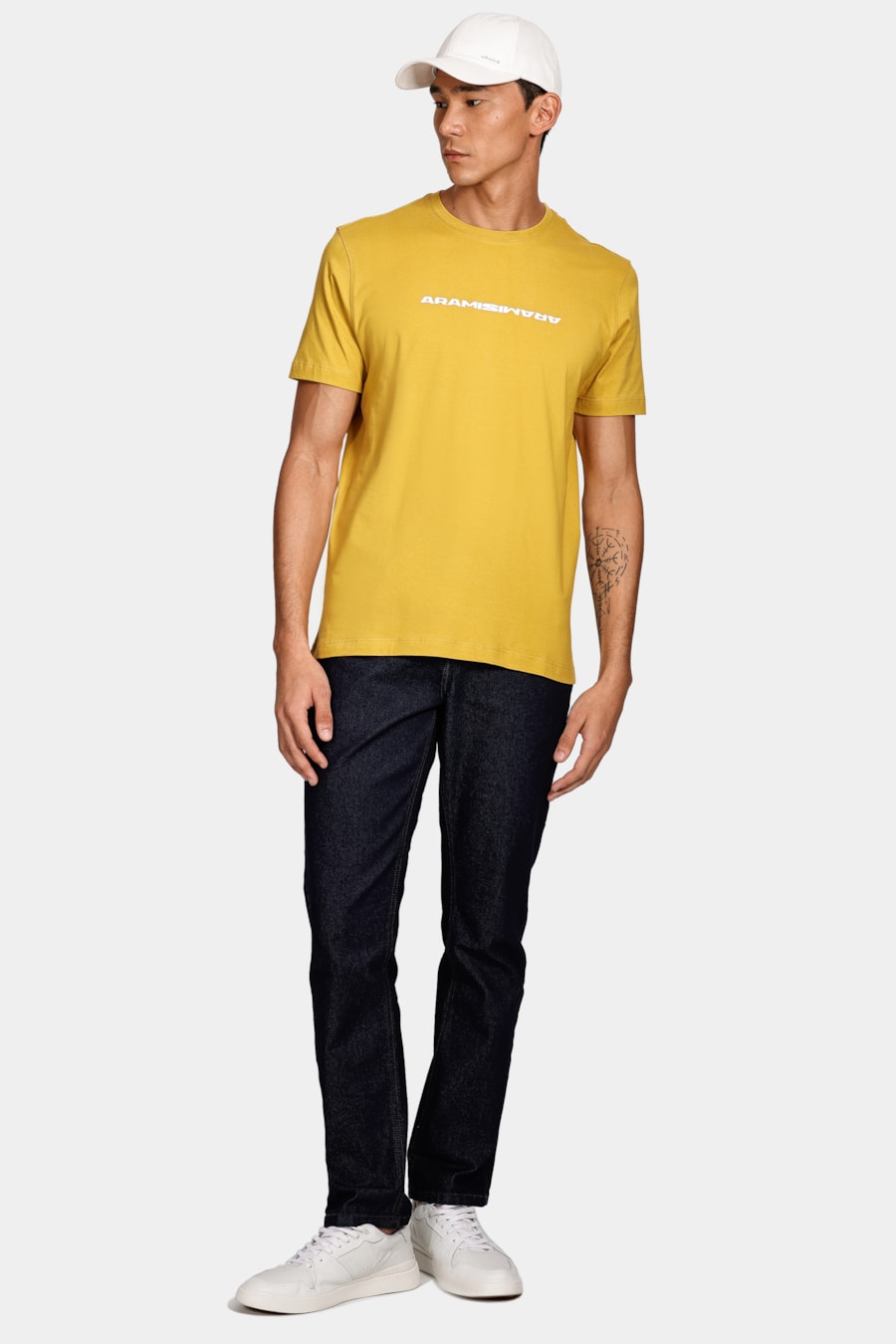 Camiseta Aramis Bold Espelhado Amarelo Mostarda — foto 2 de 4