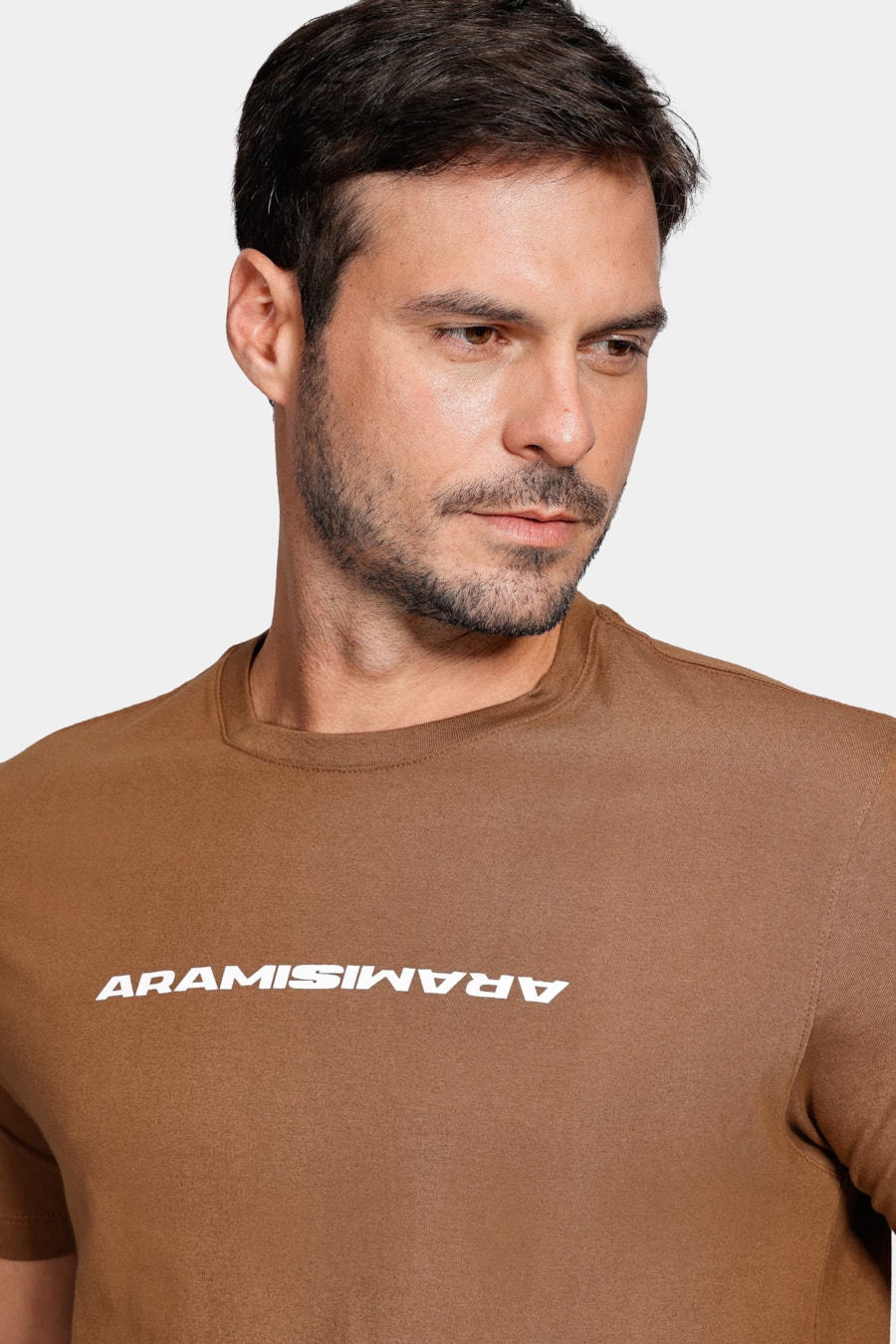 Camiseta Aramis Bold Espelhado Cáqui Mascavo — foto 3 de 4