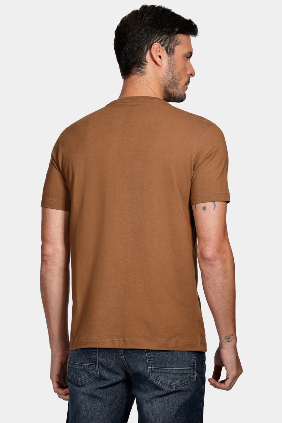 Camiseta Aramis Bold Espelhado Cáqui Mascavo — foto 4 de 4