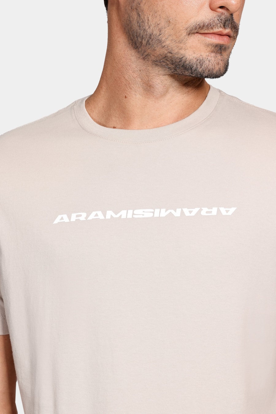 Camiseta Aramis Bold Espelhado Cáqui Pedra — foto 3 de 4