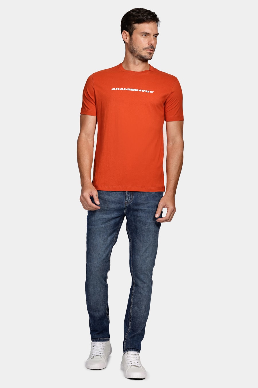 Camiseta Aramis Bold Espelhado Laranja Ferrugem — foto 2 de 4