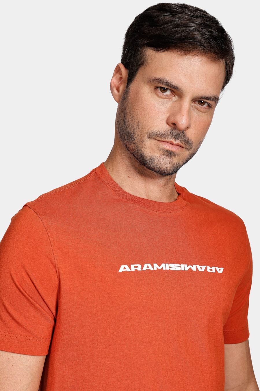 Camiseta Aramis Bold Espelhado Laranja Ferrugem — foto 3 de 4