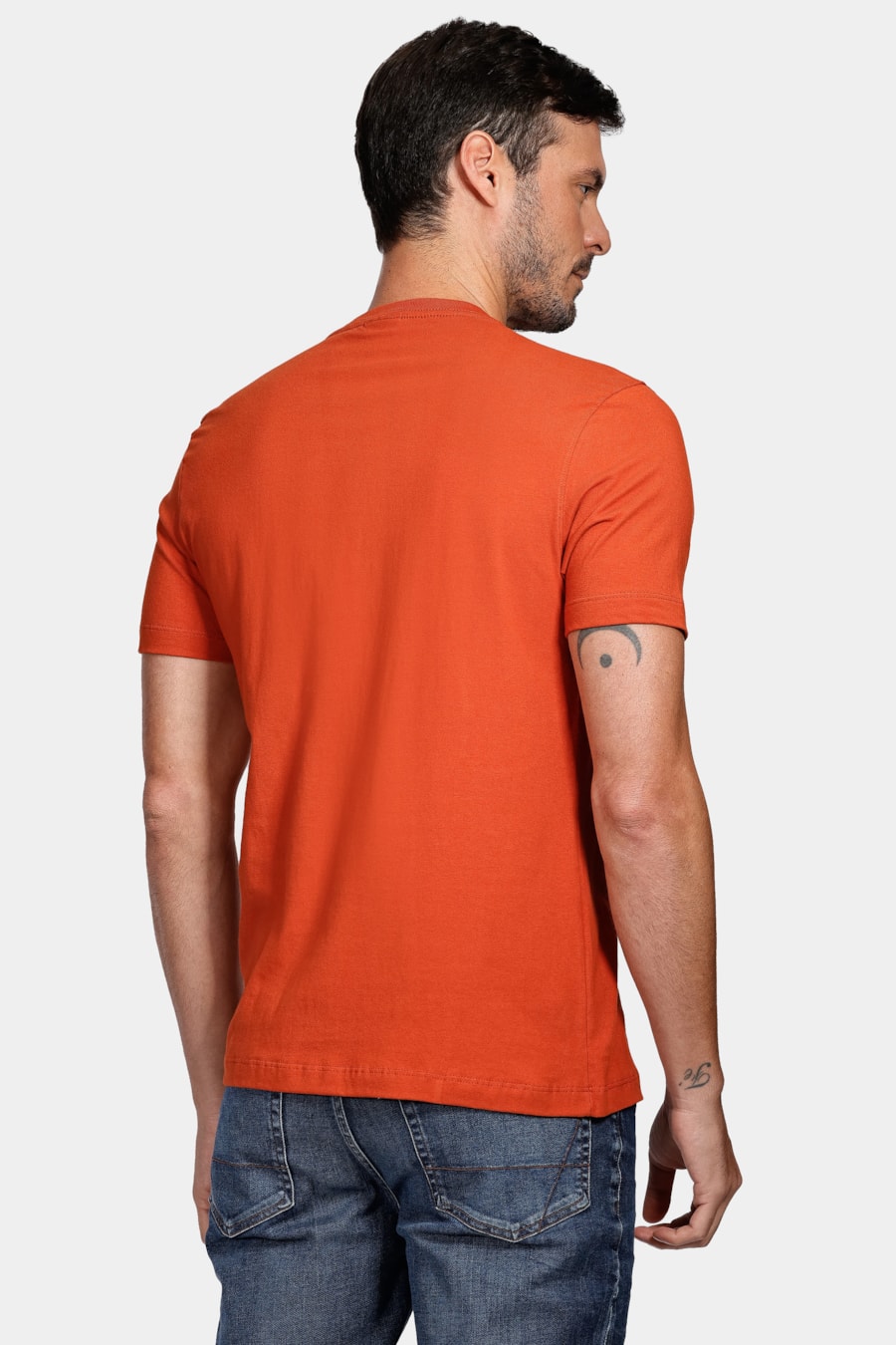 Camiseta Aramis Bold Espelhado Laranja Ferrugem — foto 4 de 4