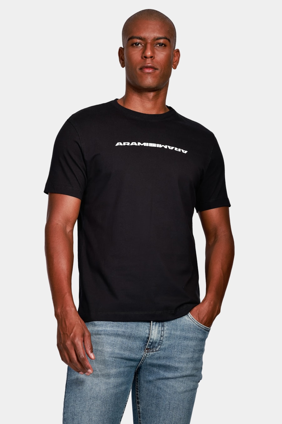 Camiseta Aramis Bold Espelhado Preto — foto 1 de 4