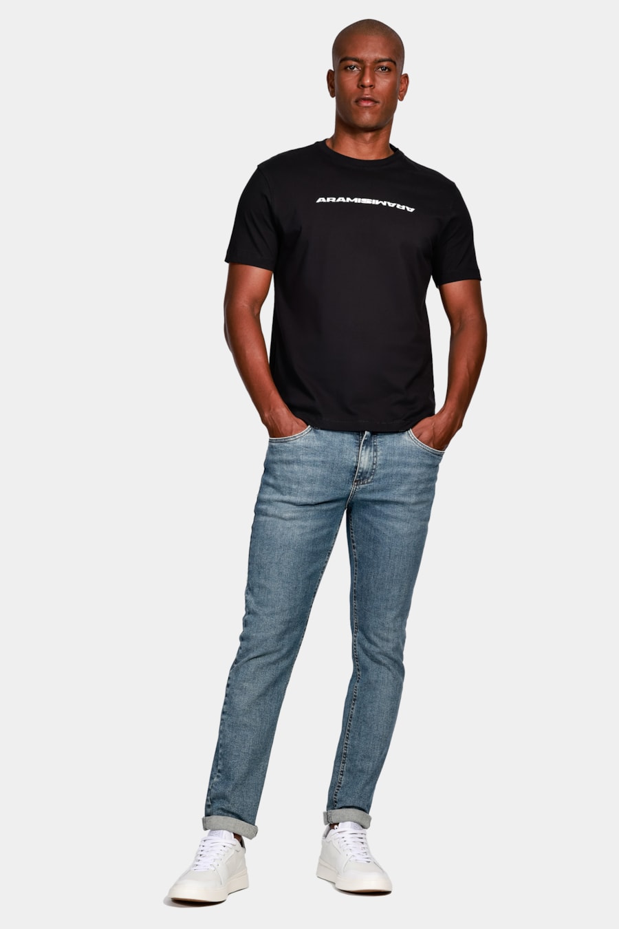 Camiseta Aramis Bold Espelhado Preto — foto 2 de 4