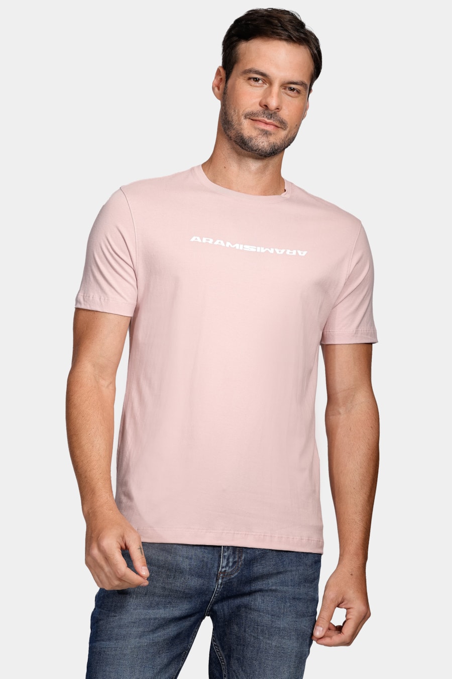Camiseta Aramis Bold Espelhado Rosa Seco — foto 1 de 4