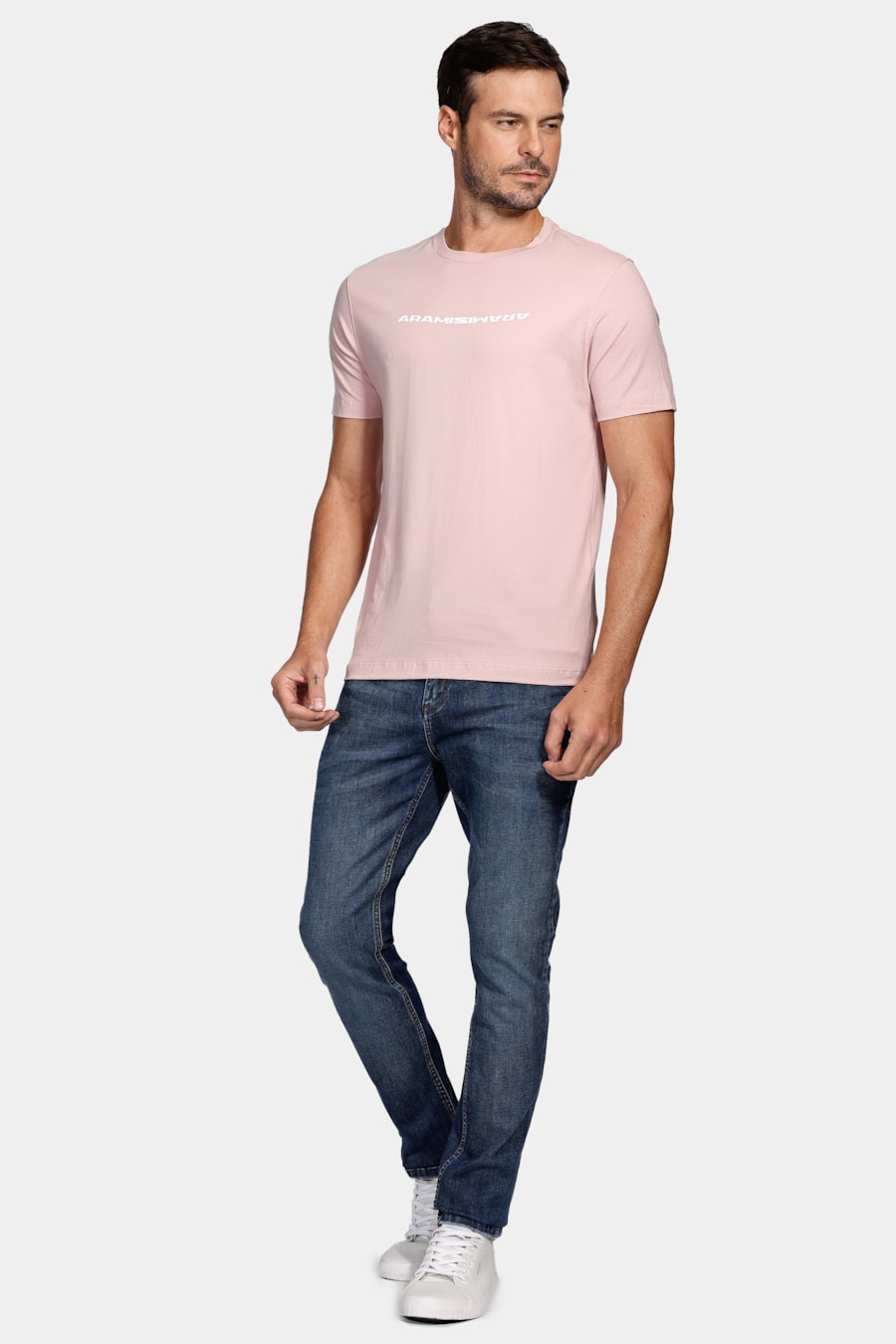Camiseta Aramis Bold Espelhado Rosa Seco — foto 2 de 4