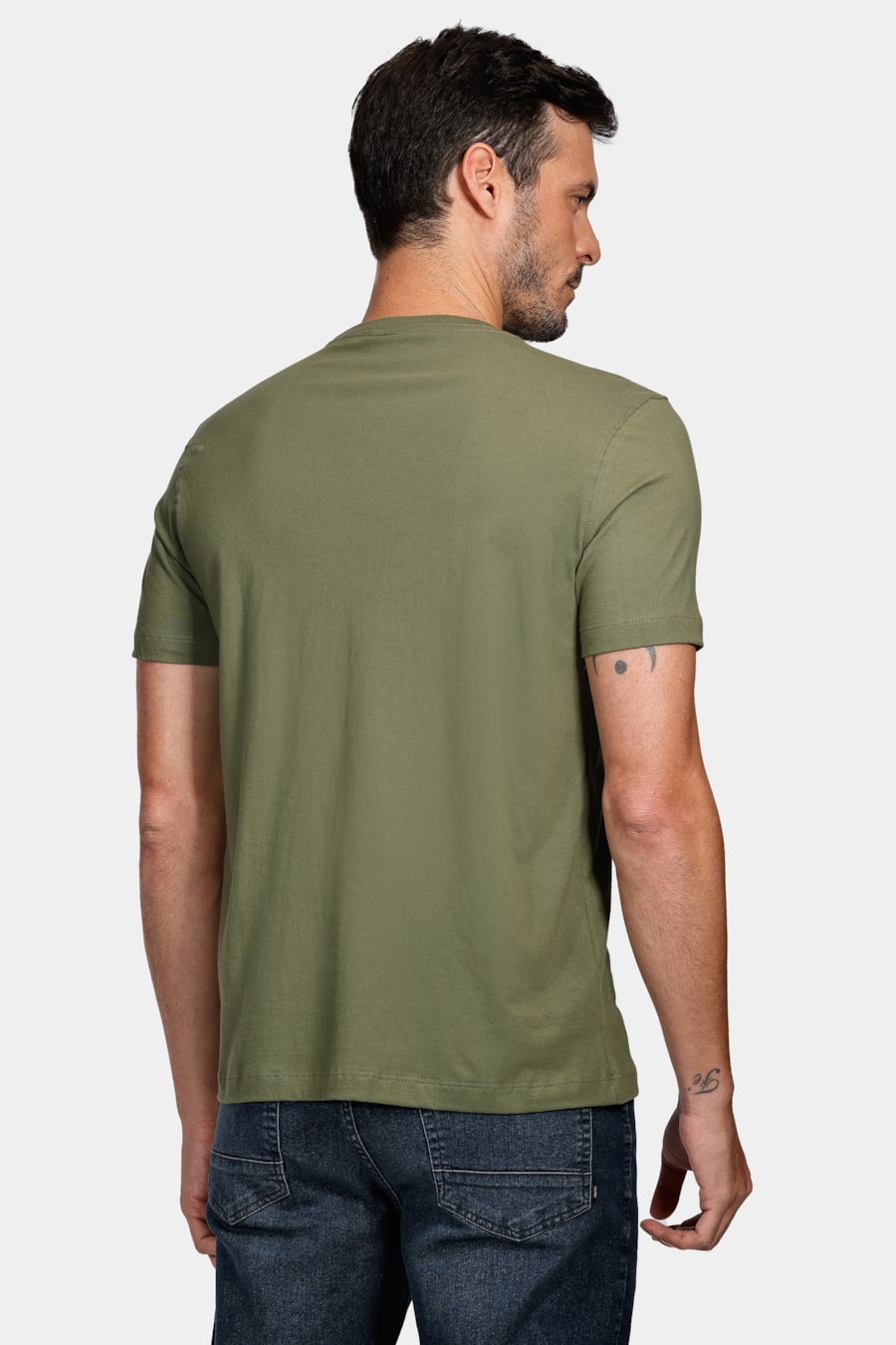 Camiseta Aramis Bold Espelhado Verde Folha Seca — foto 4 de 4