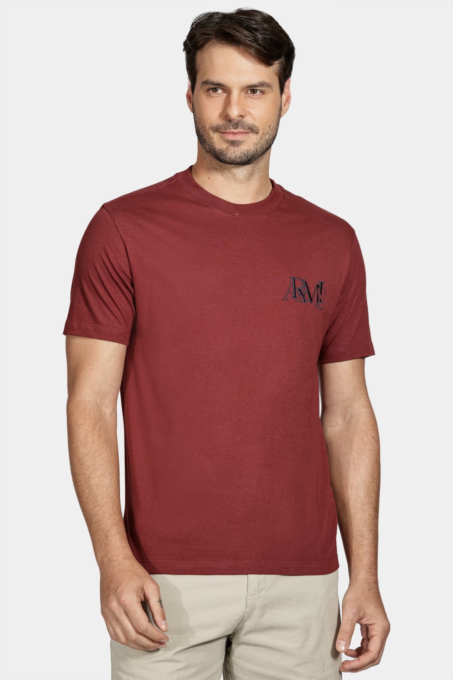 Camiseta Aramis Bordado Bordo Cabernet — foto 1 de 5
