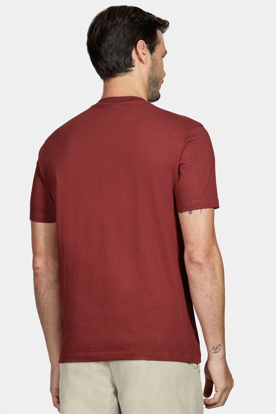 Camiseta Aramis Bordado Bordo Cabernet — foto 4 de 5