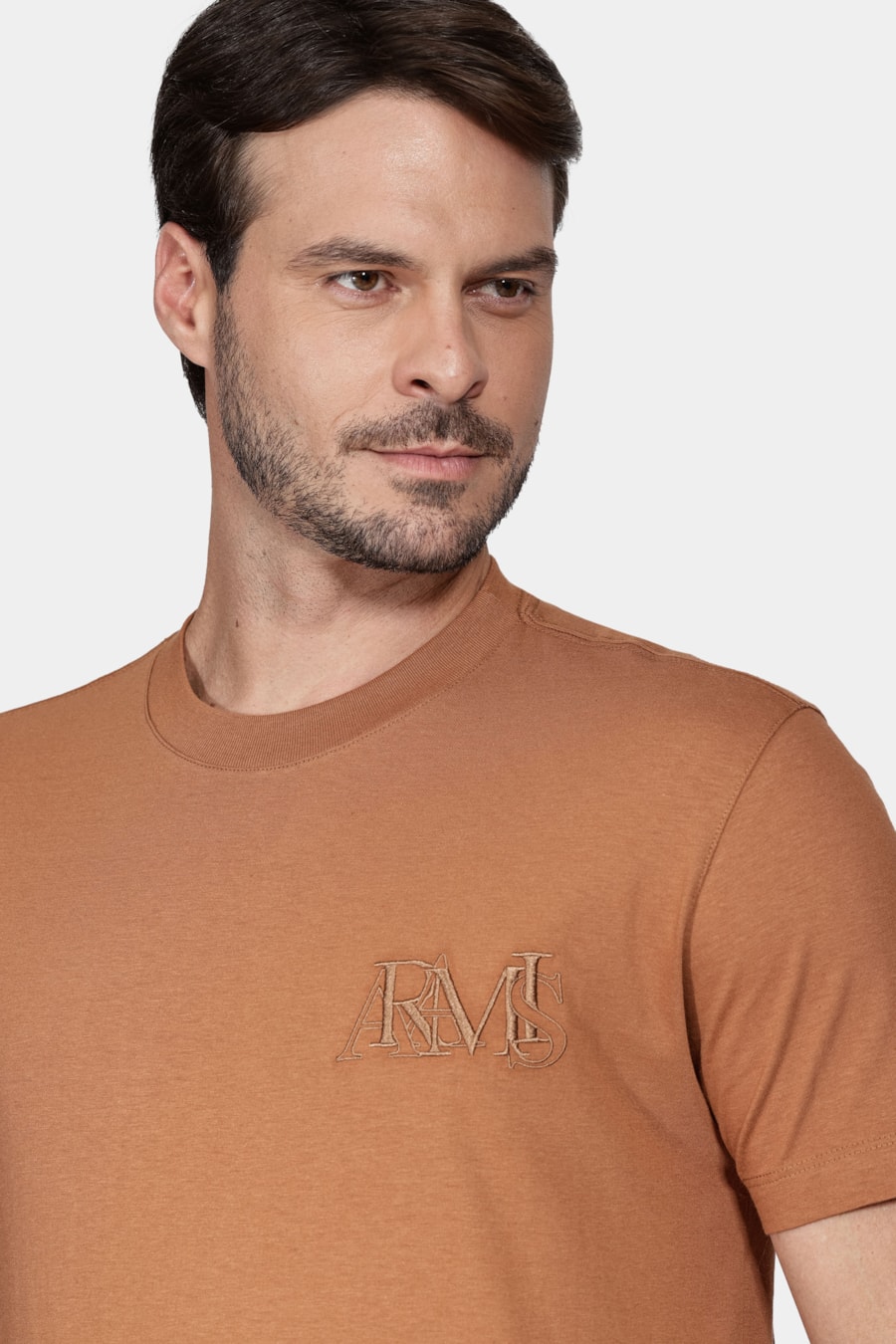 Camiseta Aramis Bordado Caramelo — foto 3 de 5