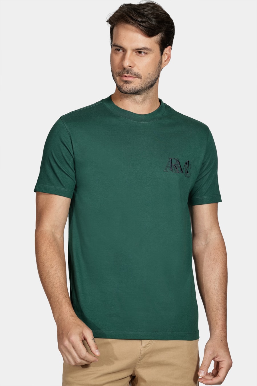 Camiseta Aramis Bordado Verde Floresta — foto 1 de 5