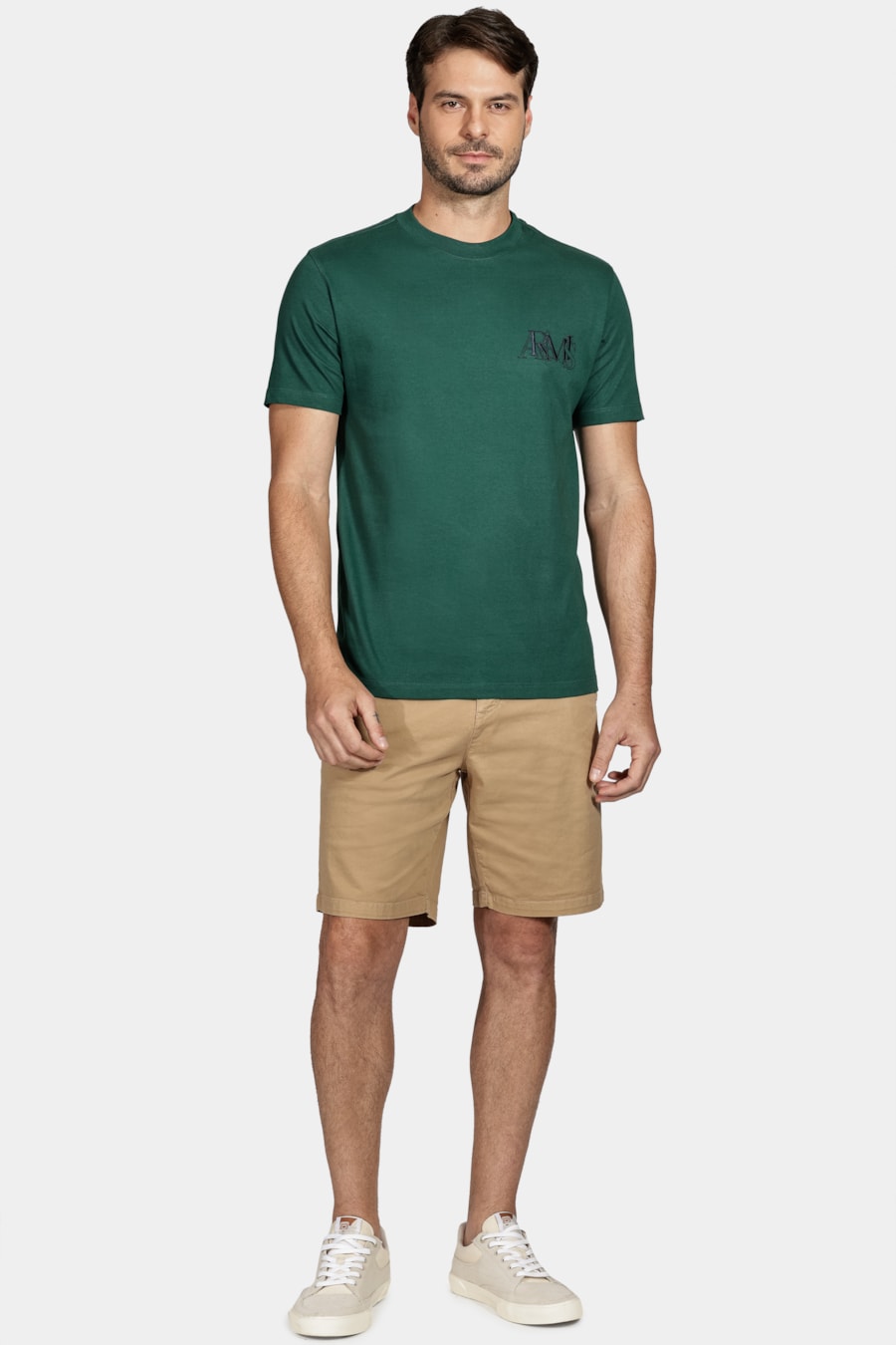 Camiseta Aramis Bordado Verde Floresta — foto 2 de 5