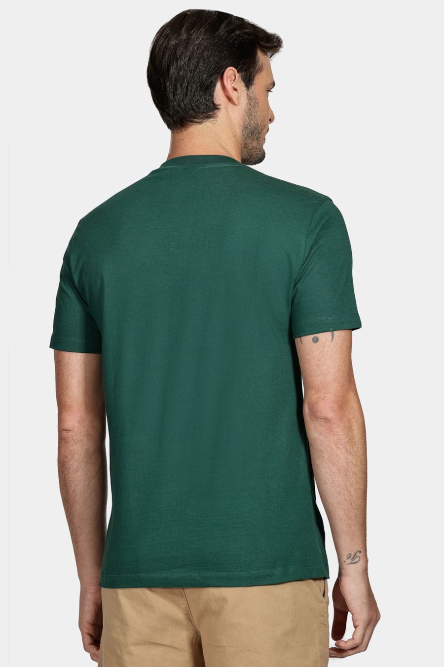 Camiseta Aramis Bordado Verde Floresta — foto 4 de 5