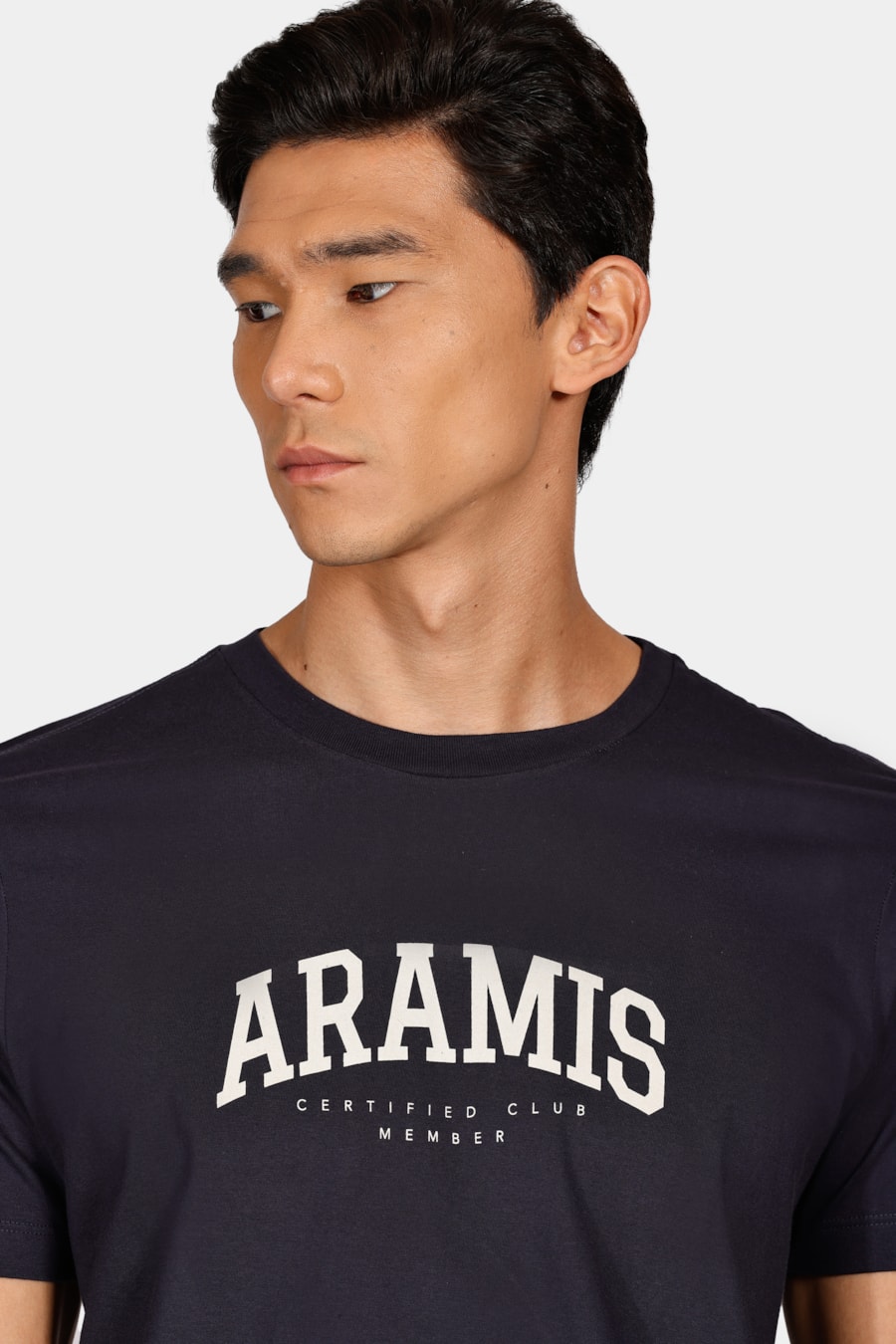 Camiseta Aramis College de Algodão Marinho — foto 3 de 4