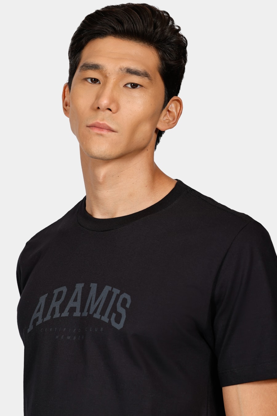 Camiseta Aramis College de Algodão Preto — foto 3 de 4