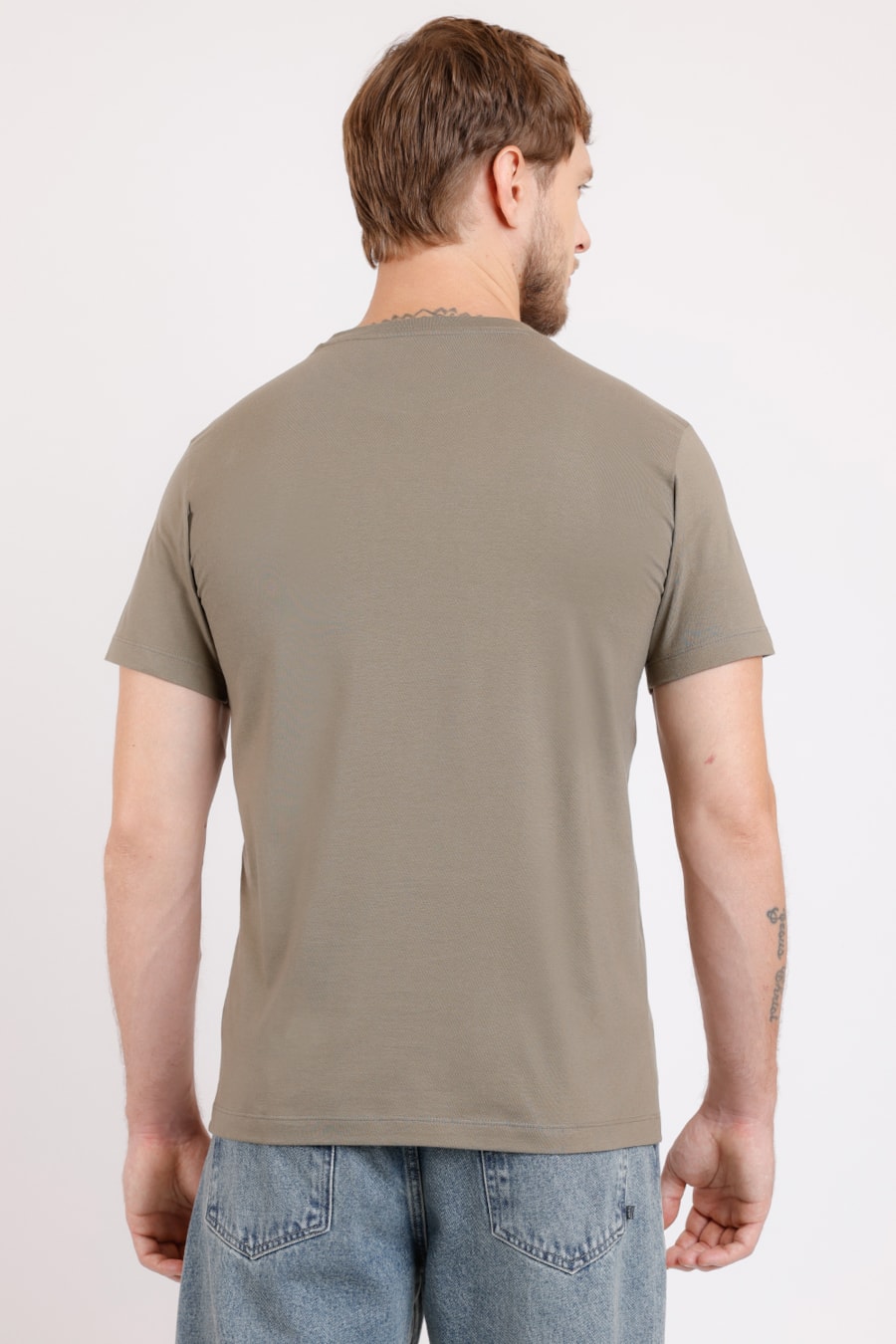 Camiseta Aramis College de Algodão Verde Militar — foto 2 de 2
