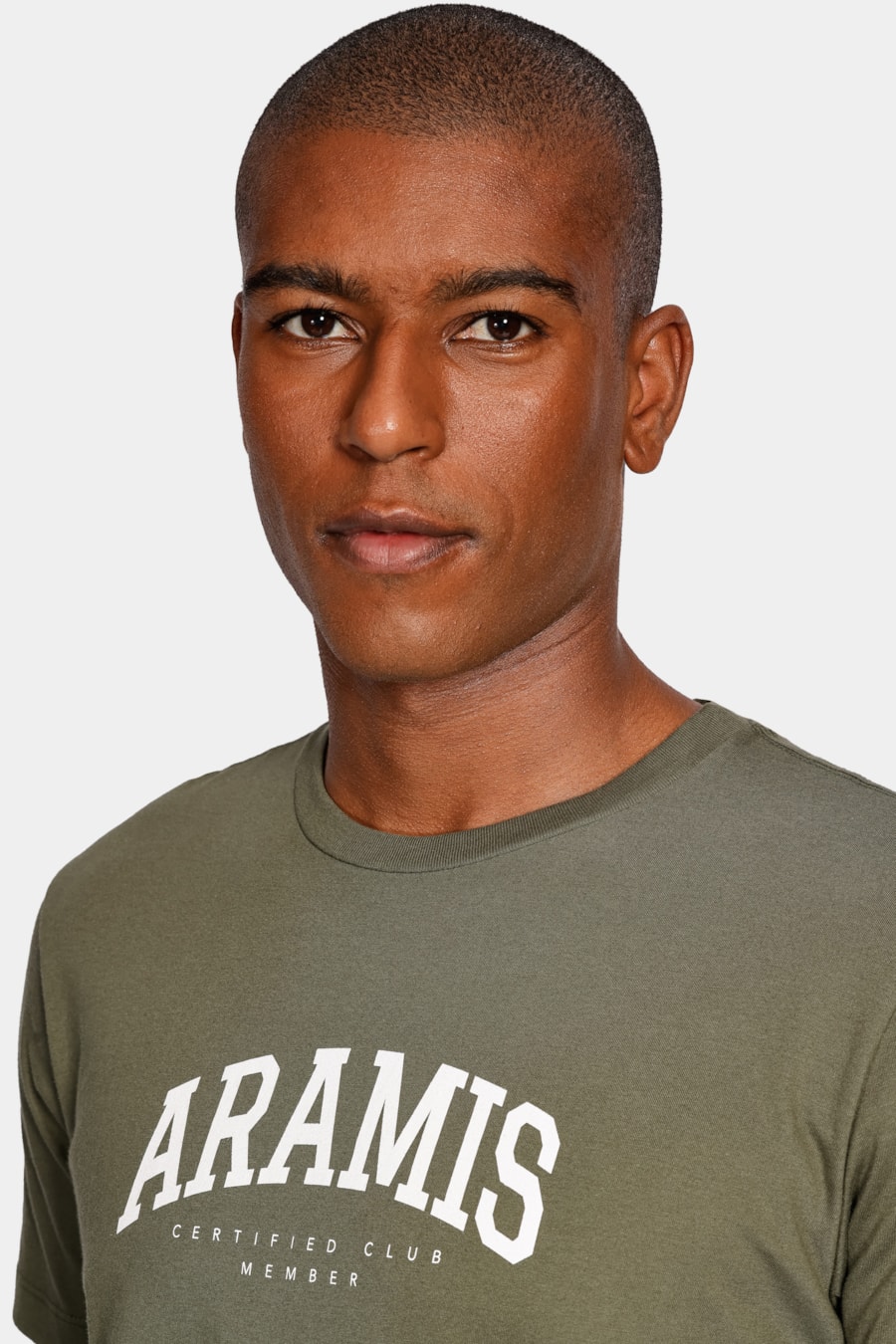 Camiseta Aramis College de Algodão Verde Militar — foto 3 de 4