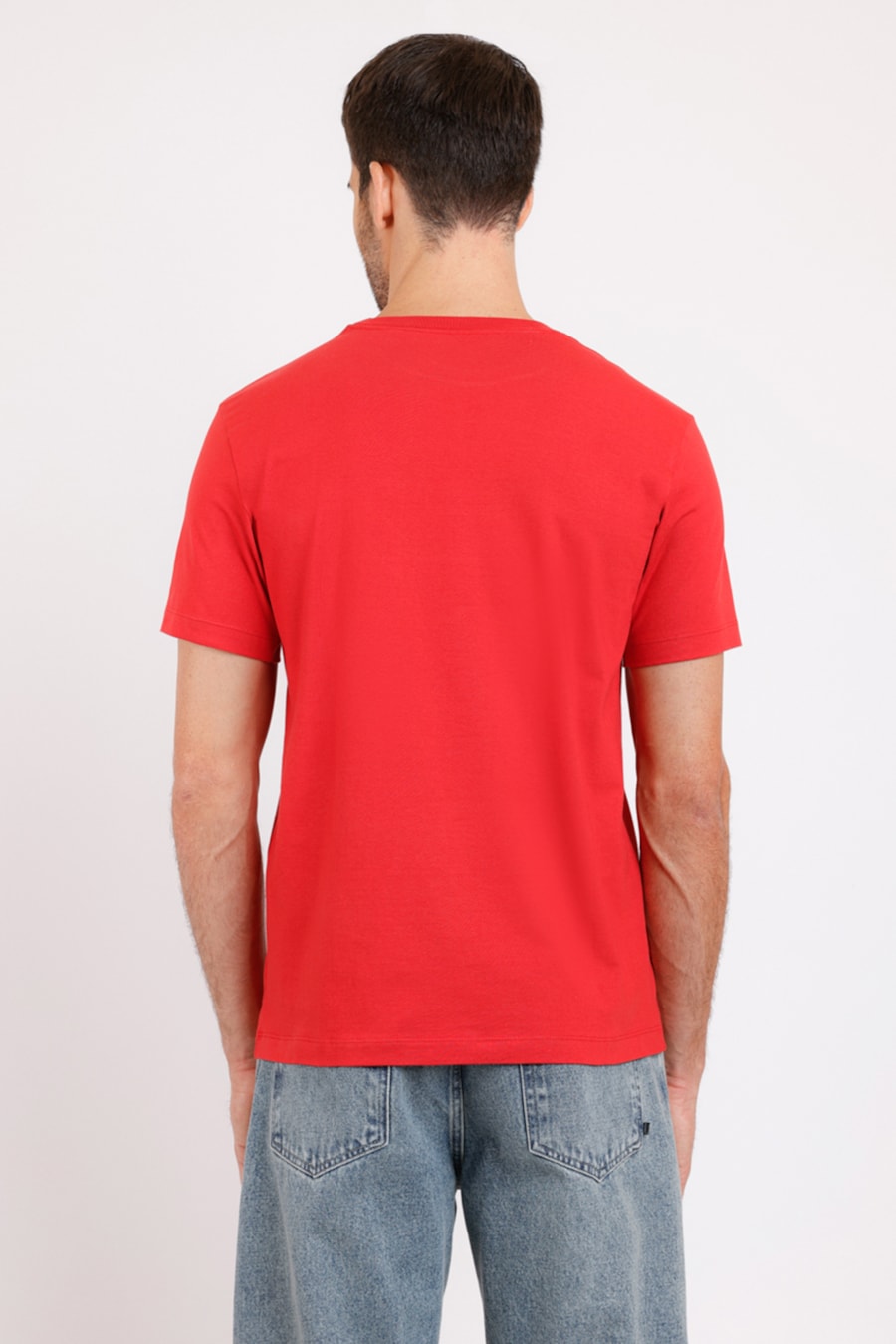 Camiseta Aramis College de Algodão Vermelho — foto 2 de 2