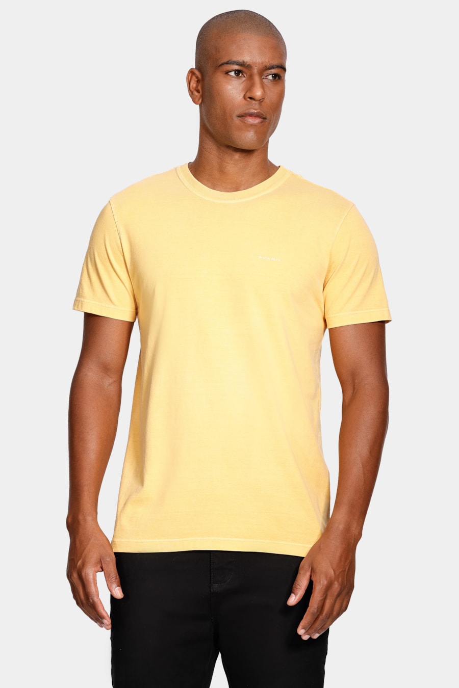 Camiseta Aramis Cortado Stone Amarelo Banana — foto 1 de 4