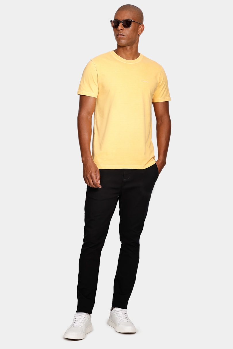 Camiseta Aramis Cortado Stone Amarelo Banana