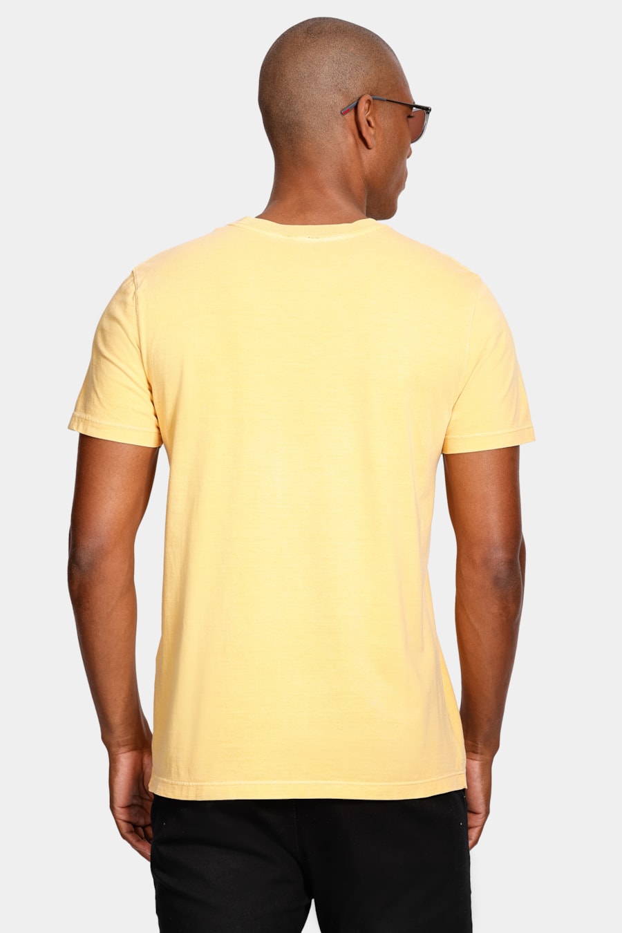 Camiseta Aramis Cortado Stone Amarelo Banana — foto 4 de 4