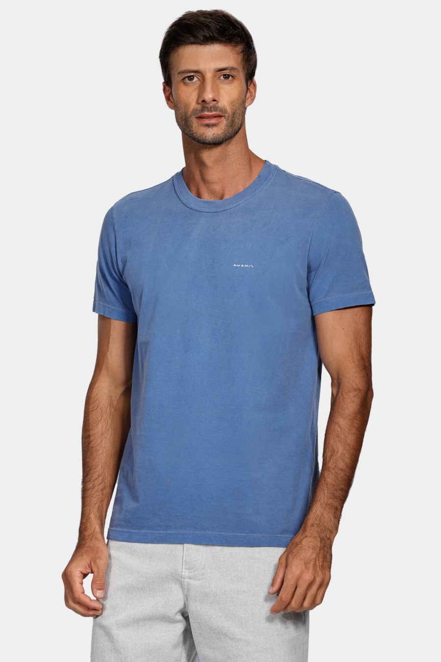 Camiseta Aramis Cortado Stone Azul Royal — foto 1 de 4