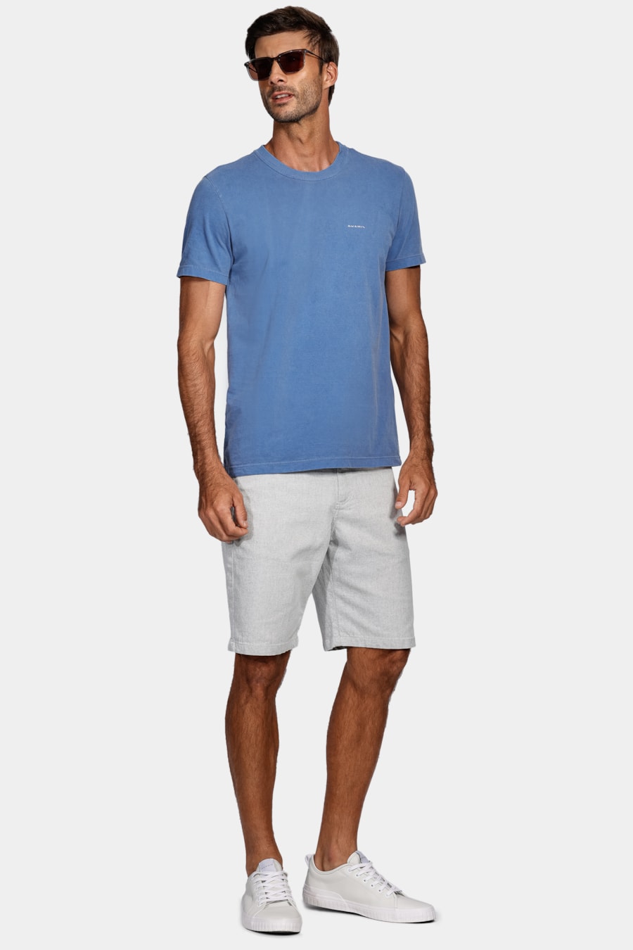 Camiseta Aramis Cortado Stone Azul Royal — foto 2 de 4