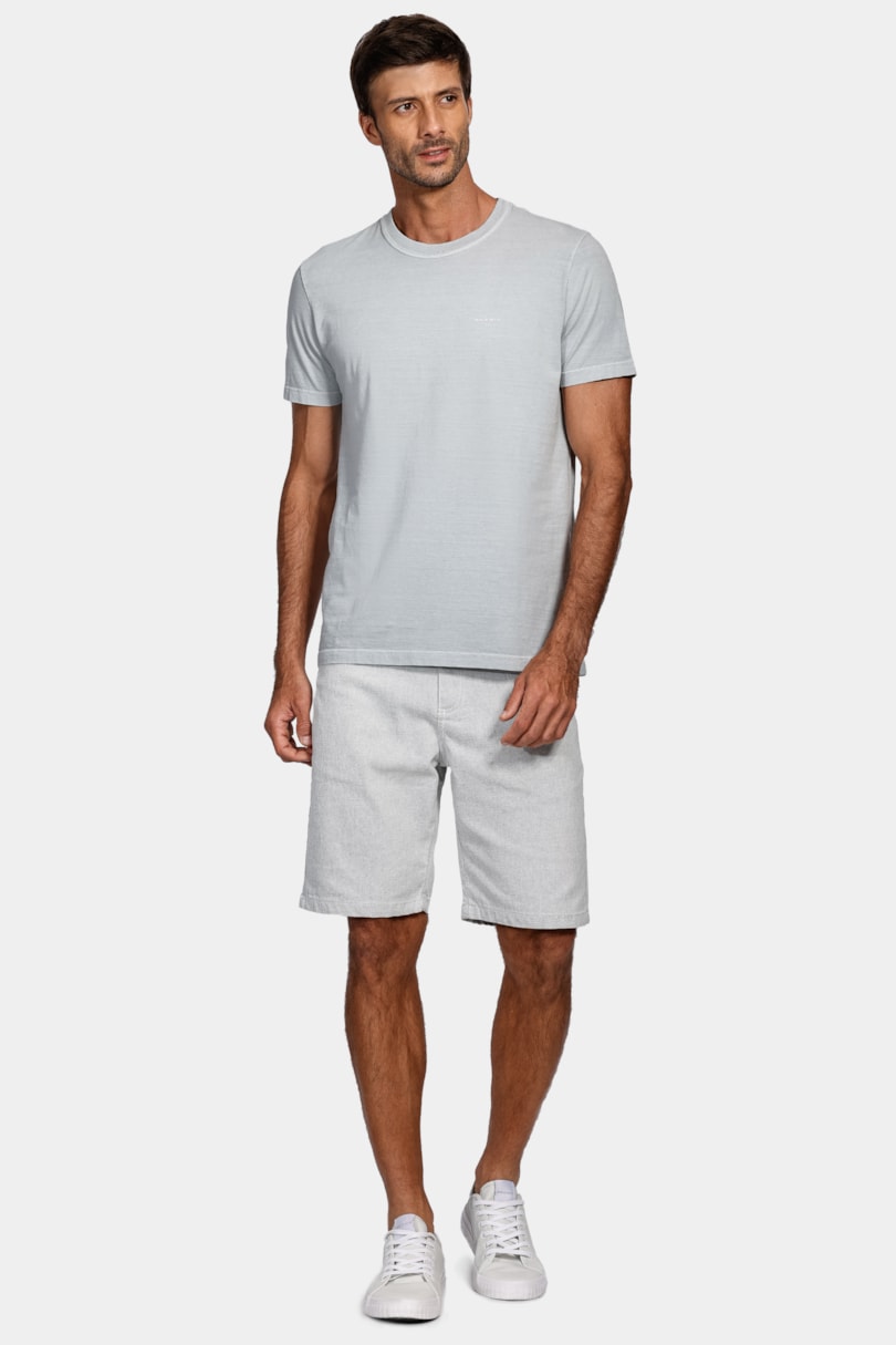 Camiseta Aramis Cortado Stone Cinza Prata
