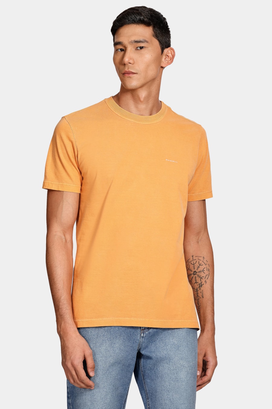 Camiseta Aramis Cortado Stone Laranja Tangerina — foto 1 de 4
