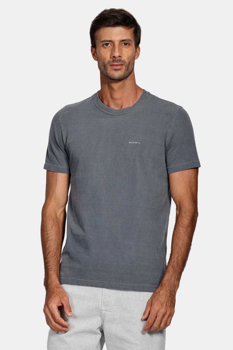 Camiseta Aramis Cortado Stone Marinho — foto 1 de 4