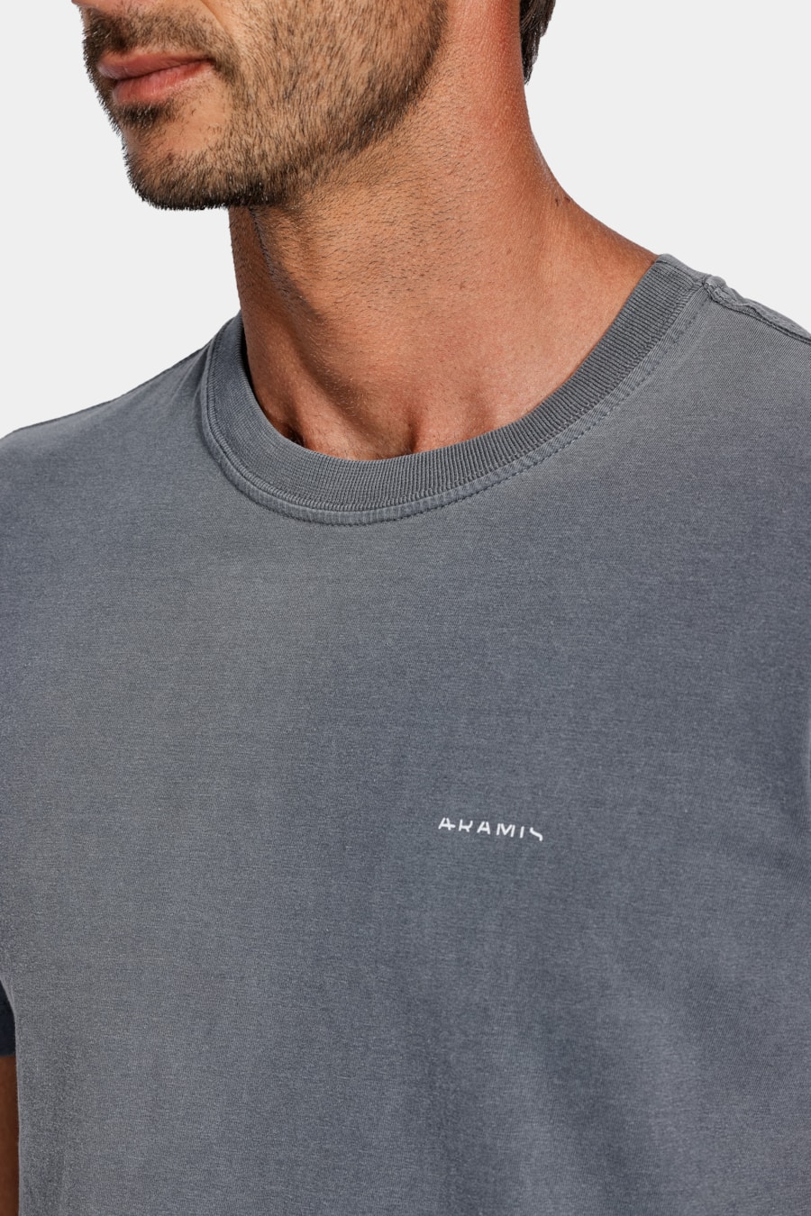 Camiseta Aramis Cortado Stone Marinho — foto 3 de 4