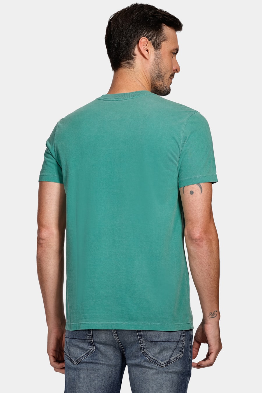 Camiseta Aramis Cortado Stone Verde Amazonia — foto 4 de 4