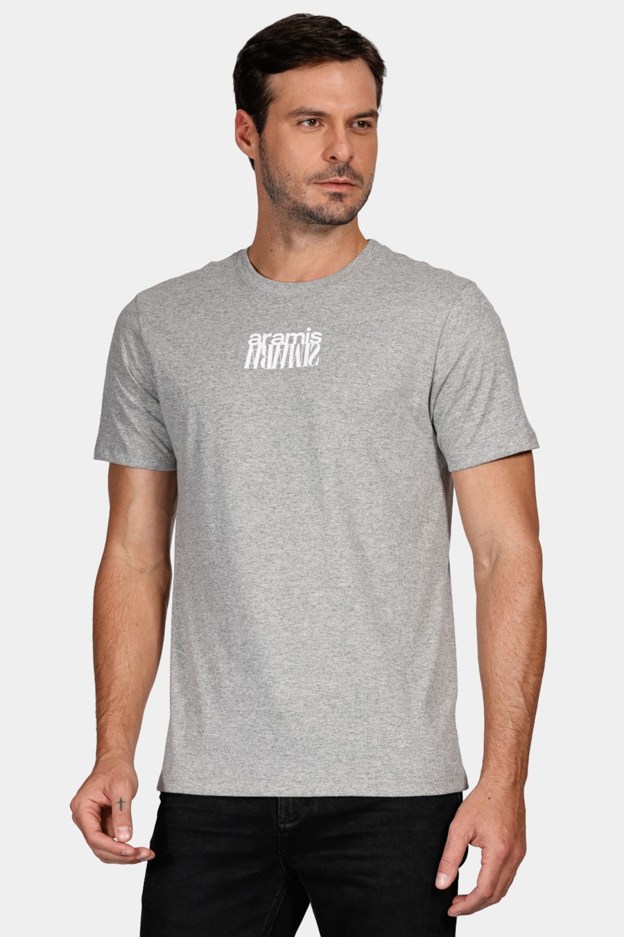 Camiseta Aramis Duplo Cinza Mescla — foto 1 de 4