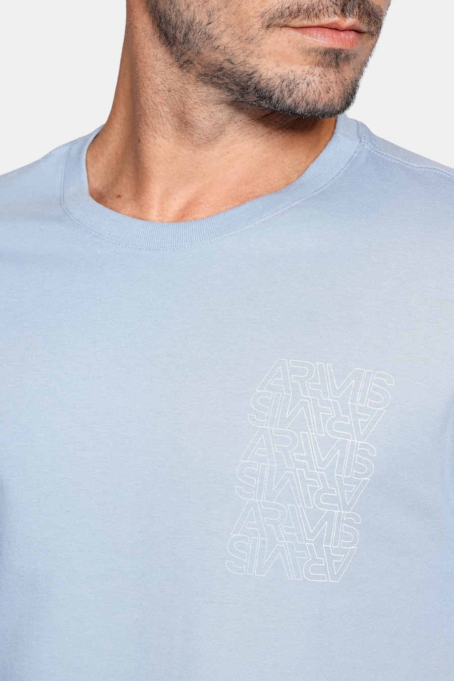 Camiseta Aramis Espelhado Outline Azul Oceano — foto 3 de 4