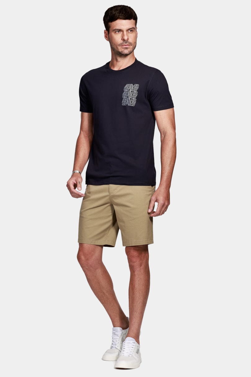 Camiseta Aramis Espelhado Outline Marinho