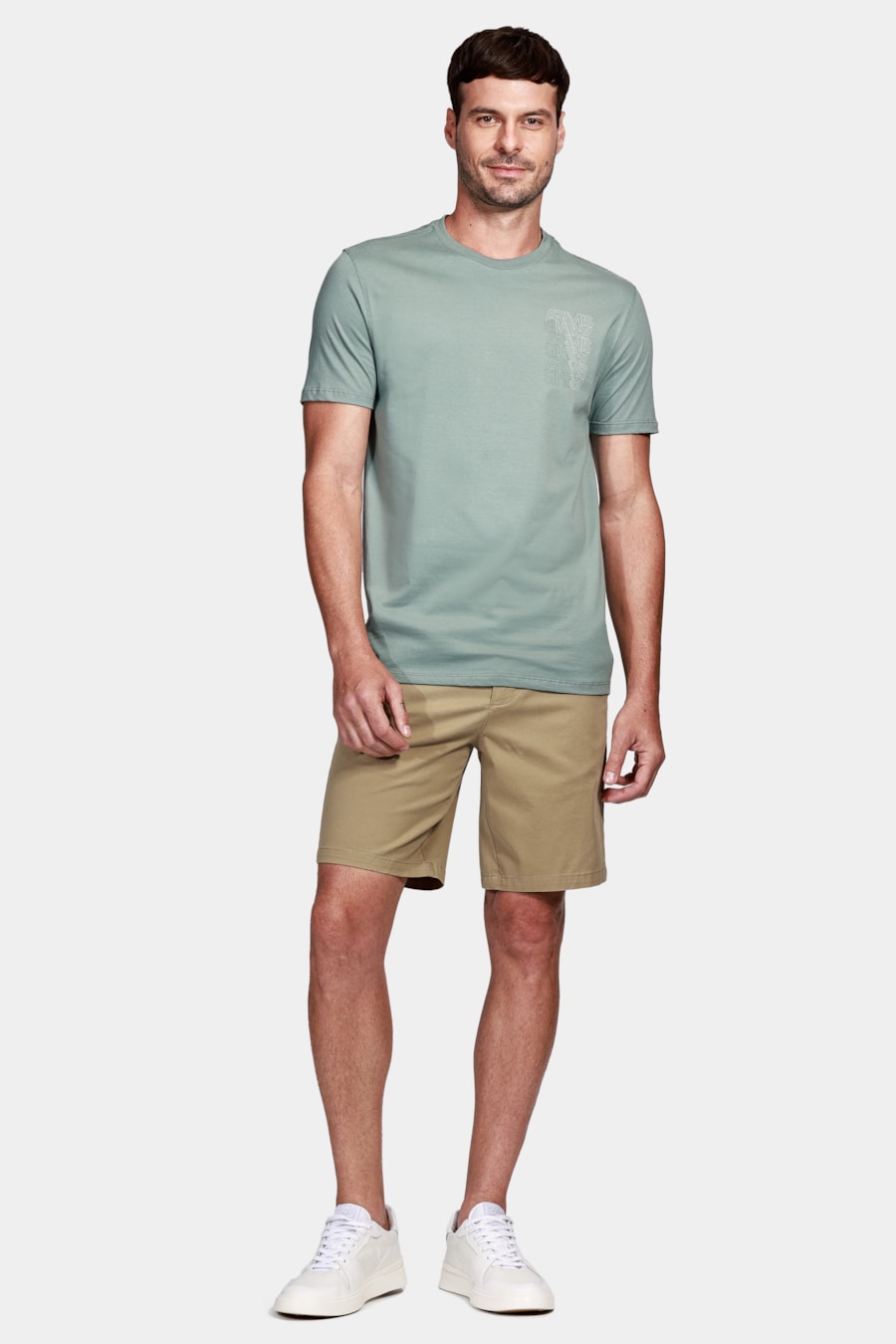 Camiseta Aramis Espelhado Outline Verde Eucalipto — foto 2 de 4