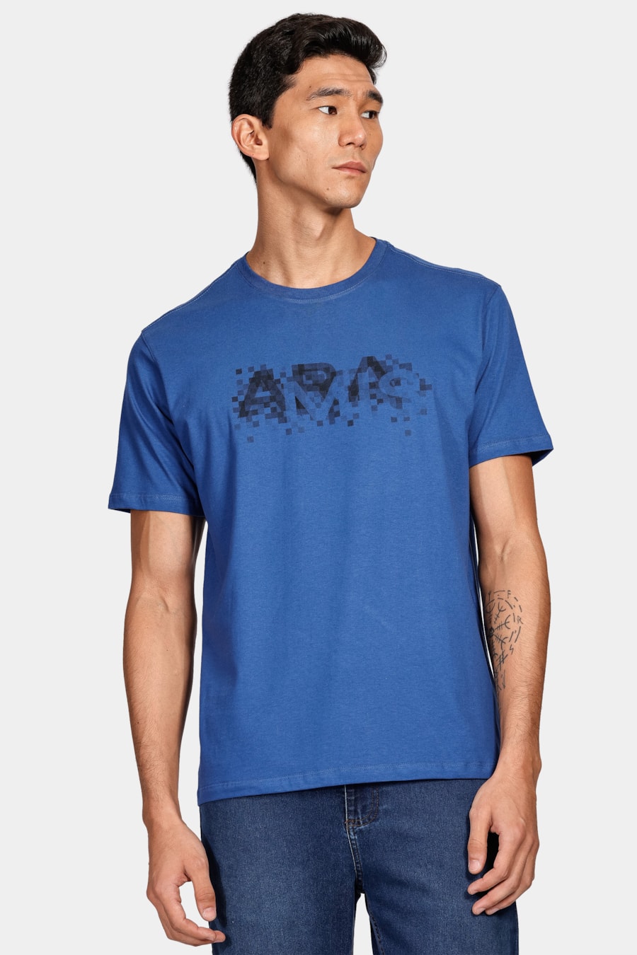 Camiseta Aramis Pixel Fade Azul Royal — foto 1 de 4