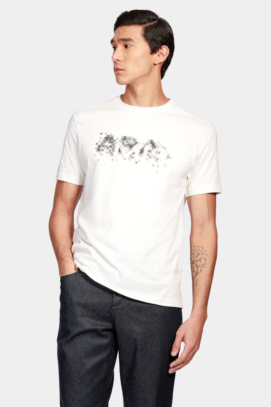 Camiseta Aramis Pixel Fade Off White — foto 1 de 4