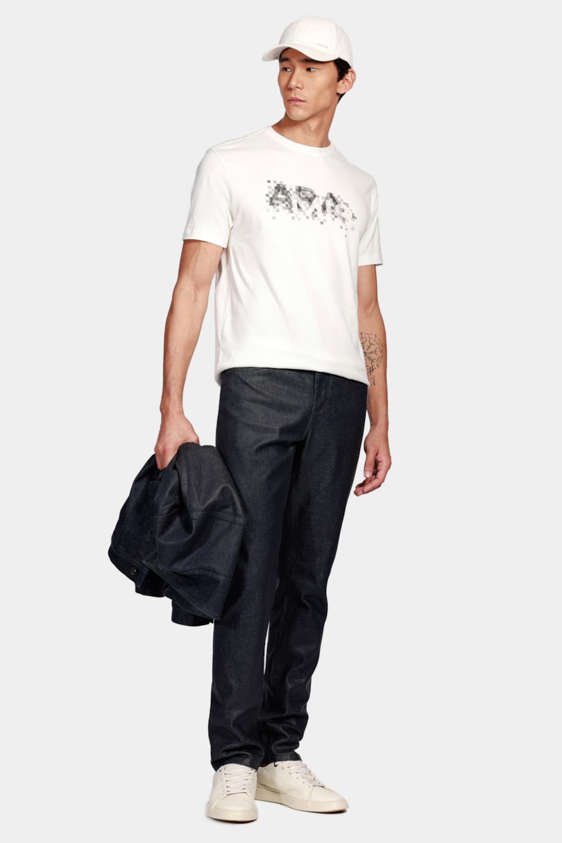 Camiseta Aramis Pixel Fade Off White