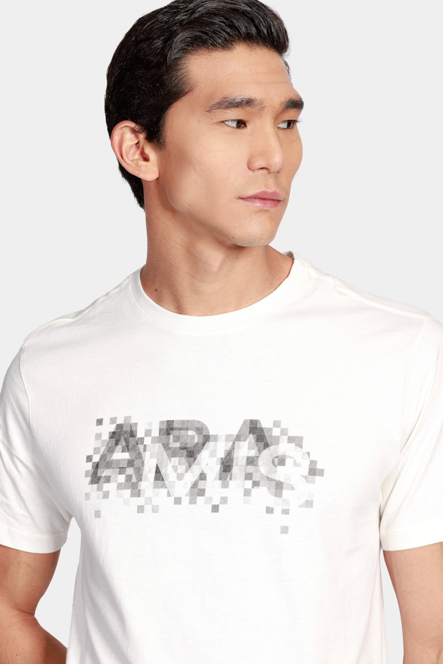 Camiseta Aramis Pixel Fade Off White — foto 3 de 4