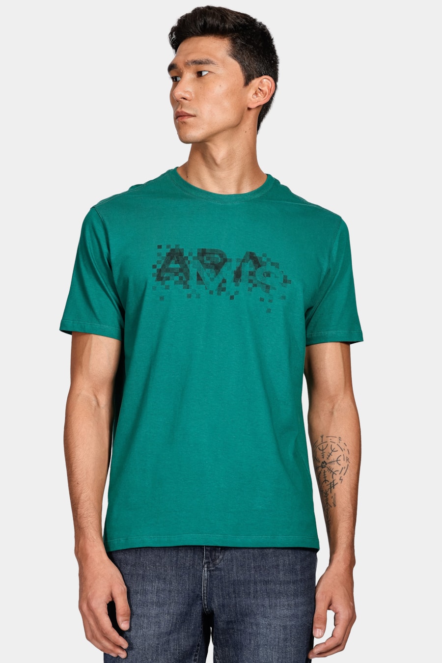 Camiseta Aramis Pixel Fade Verde Amazonia — foto 1 de 4