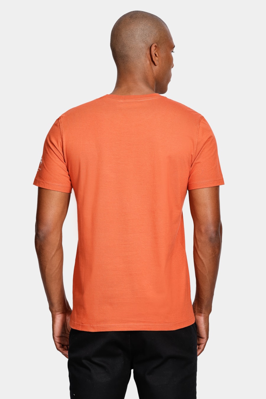 Camiseta Aramis Pixel Manga Laranja Ferrugem — foto 4 de 4
